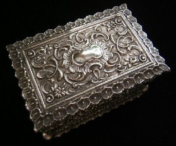 Antique WMF Jewelry Casket ~ Ornate Victorian Hinged Silverplate Box 