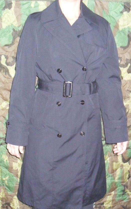 Woman’s All Weather Coat XS S M L XL Overcoat Trench Coat Military 