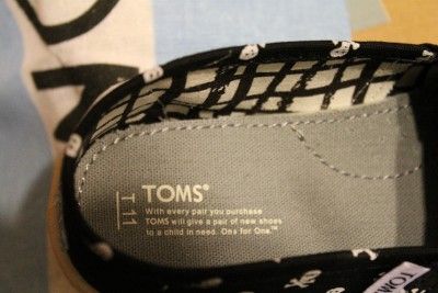 NEW TOMS Toddlers Classic Black Roque Canvas SHOES sz 2,3, 4,5, 6, 7 