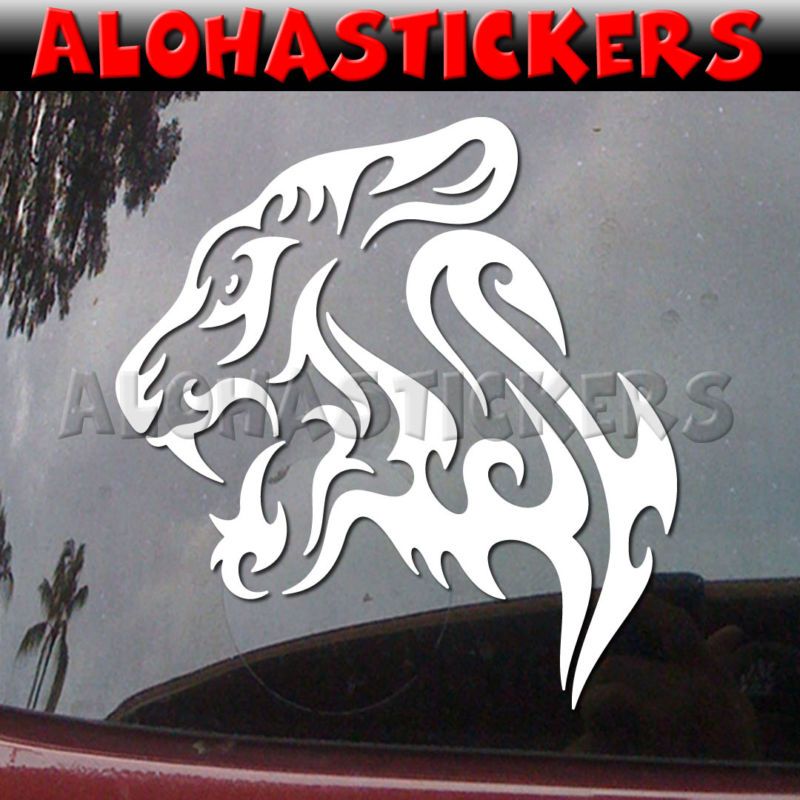 TRIBAL PANTHER HEAD Vinyl Decal Car Window Sticker T86  