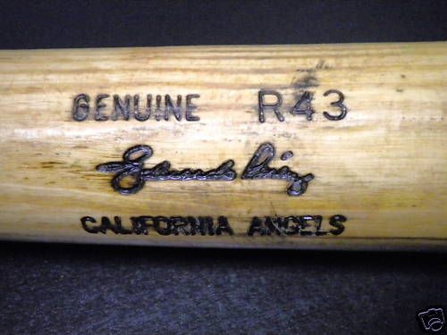 EDUARDO PEREZ Game Used Bat CALIFORNIA ANGELS  