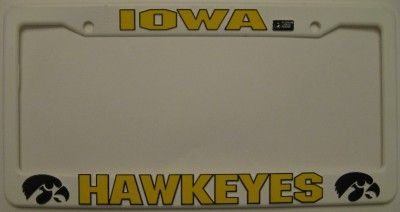 University of Iowa Hawkeyes License Plate Frame NCAA  