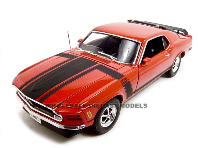 1970 FORD MUSTANG BOSS 302 RED 118 DIECAST MODEL  