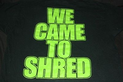 RARE OVERKILL UNDER THE INFLUENCE WE CAME TO SHRED TOUR SHIRT XL METAL 