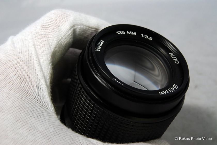 Pentax Vivitar VMC 135mm f2.8 lens manual focus PK M with haze  