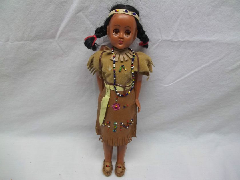   American Indian Girl Doll Baby Twin Babies Papoose Toy 12  