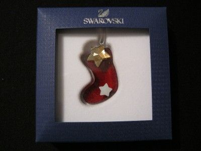 Swarovski 2010 Twinkling Stocking Crystal Ornament NIB  