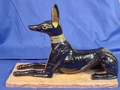 BOEHM Porcelain THE GOD ANUBIS TUTANKHAMUN Collection  