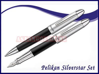 Pelikan SILVERSTAR Fountain+Ballpoint (Black) FREE SHIP  