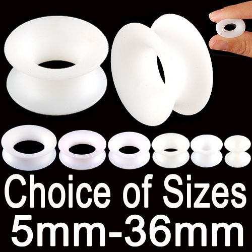 Silicone Flexi Tunnel Ear Plug Stretcher Expander HAEV  