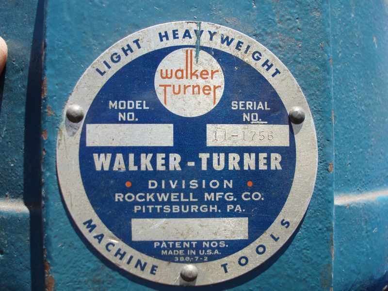 Walker Turner Drill Press  