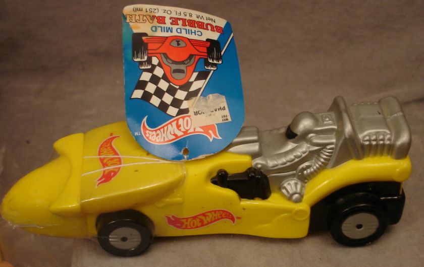 1993 HOT WHEELS BUBBLE BATH BOTTLE W/TAG SOAKY  