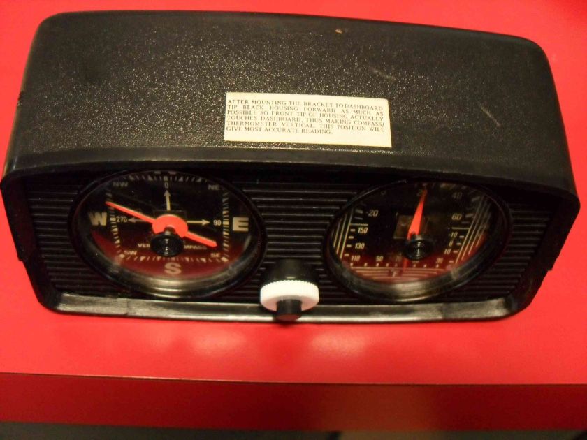 1978 Dynamic Classic Auto Compass Thermometer  