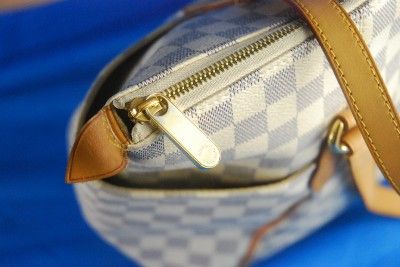   LOUIS VUITTON TOILE DAMIER AZUR TOTALLY MM SHOULDER BAG  