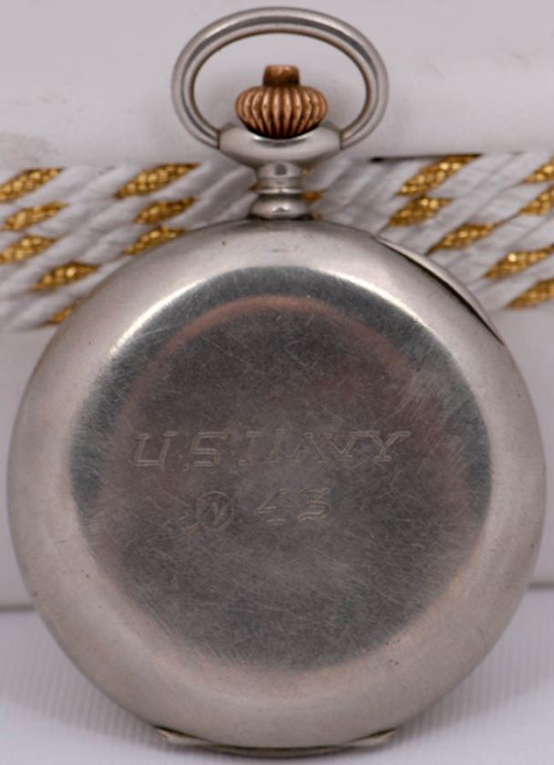 Longines U.S. Navy Issued 15 Jewel Pocket Chronograph  