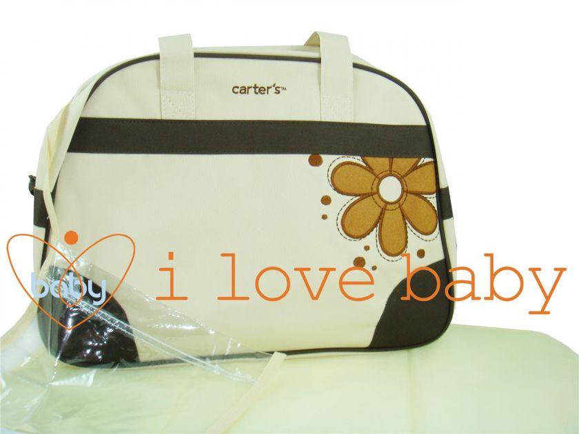 Carters Flower Baby Diaper Nappy Changing Bag Yellow  