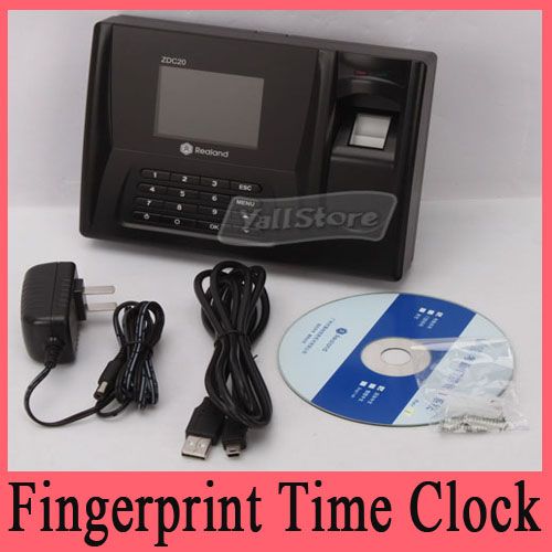 New Fingerprint Time Clock Attendance System and ID Card Reader  