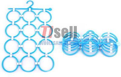 12 Circles Plastic Scarf Shawl Tie Belt Rack Hanger  