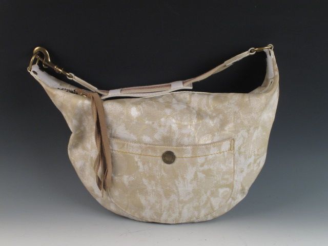 Coach Light Khaki Tie Dye Signature Hobo Purse Bag Handbag 10008 