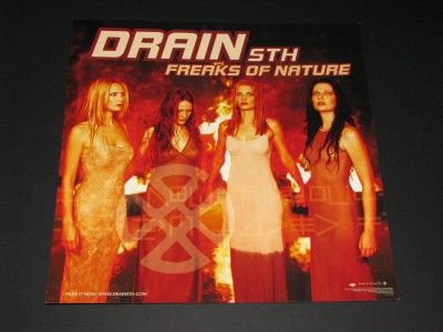 DRAIN STH FREAKS OF NATURE PROMO ALBUM POSTER FLAT  