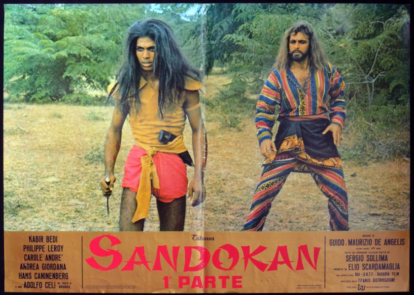 CINEMA fotobusta SANDOKAN kabir bedi, SERGIO SOLLIMA  