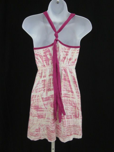 REBECCA BEESON Pink Tye Die Racer Back Tank Top Sz L  