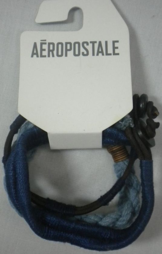 AEROPOSTALE Mens Multicolor Bracelets 3pc. set MSRP$14.50  