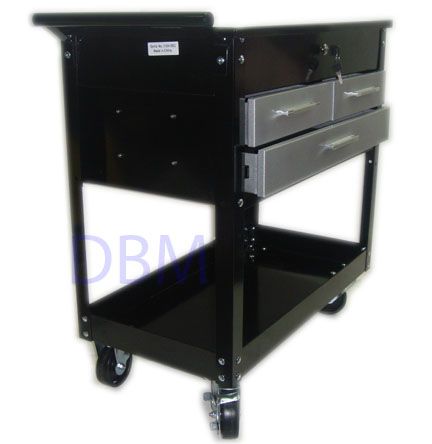 Mobile Mechanic Tool Service Cart 3 Drawers Tool Rack  