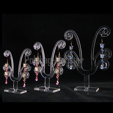 Set of 3 Jewelry Display Earring Showcase Stand CL160  