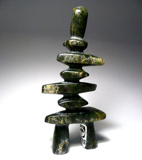 Inukshuk Inuit sculpture eskimo art carving stone soapstone  