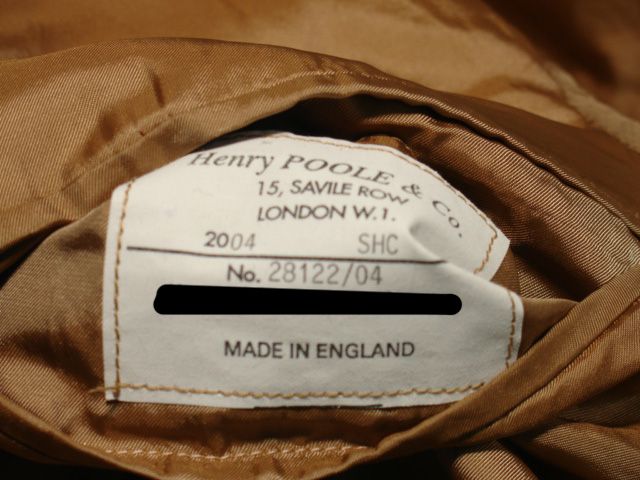 Bespoke Henry Poole Tan w/ Red Sport Coat 54 L / 44 L  