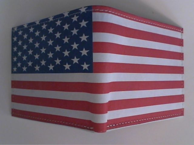 LEATHER FLAG WALLET   US   Texas   Australia   Quebec  