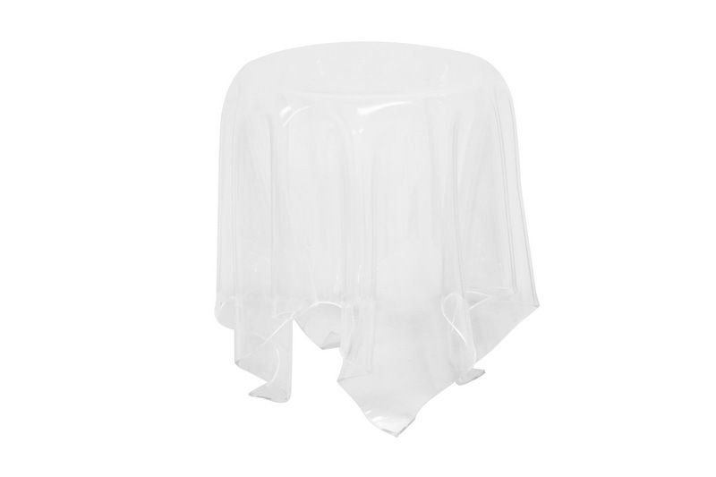 Binnie clear modern ACRYLIC tablecloth illusion Table  