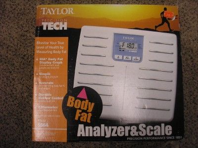 TAYLOR BODY FAT ANALYZER & SCALE PRECISION TECH # 5564  