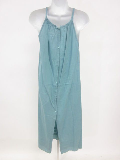 SONG Teal Blue Sleeveless Scoop Neck Maxi Dress Sz XS  