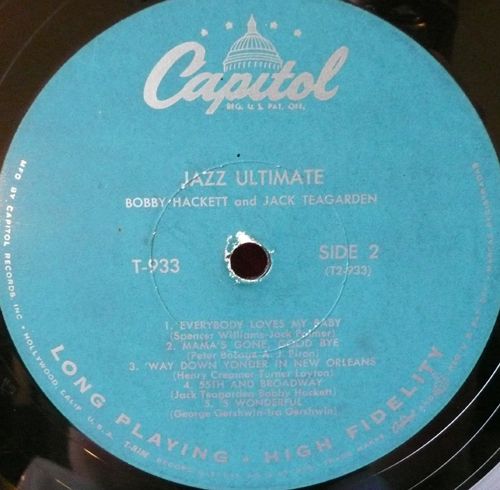 BOBBY HACKETT jack teagarden JAZZ Ultimate LP record  