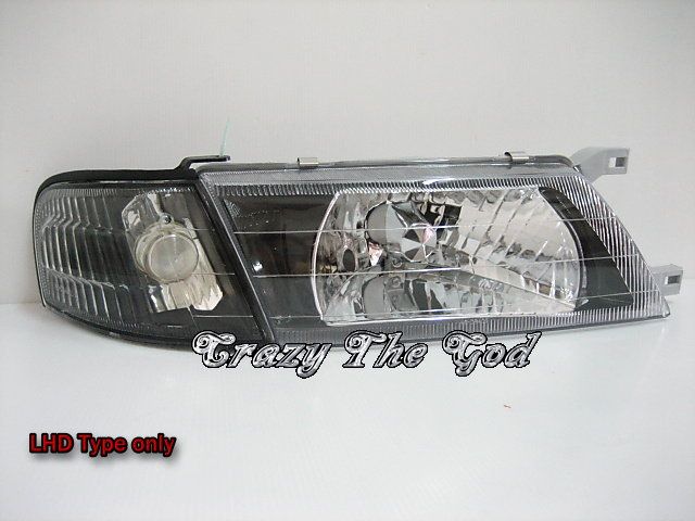 Sentra/Sunny/Lucino 341 B14 1995 1999 Crystal HEADLIGHT Black for 