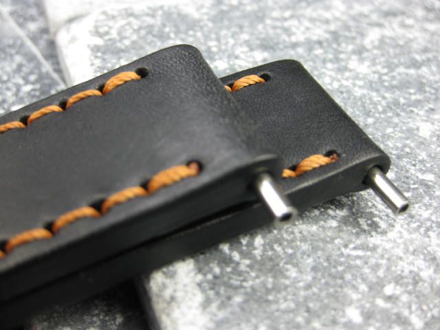 24mm NEW COW LEATHER STRAP BAND for PANERAI 24 mm BKC  