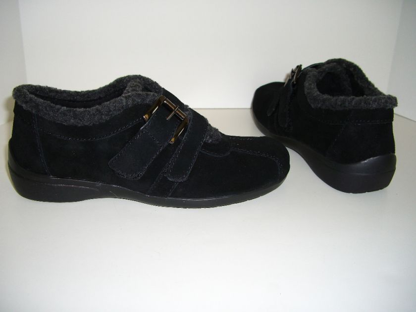 EASY SPIRIT Black Suede Athletic Womens Shoes Size 5  