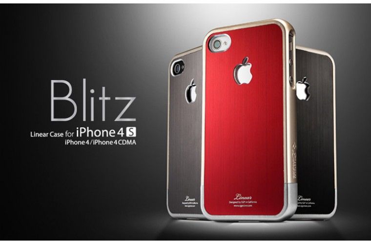 SGP iPhone 4 / 4S Case Linear Blitz Series Gun Metal  