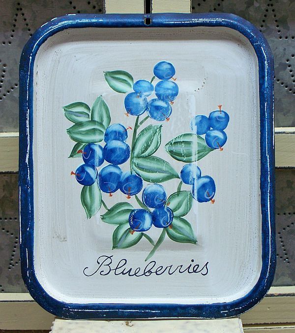 THREE METAL SIGNS, BLUEBIRD, BLUEBERRIES, BLUEBELLS  