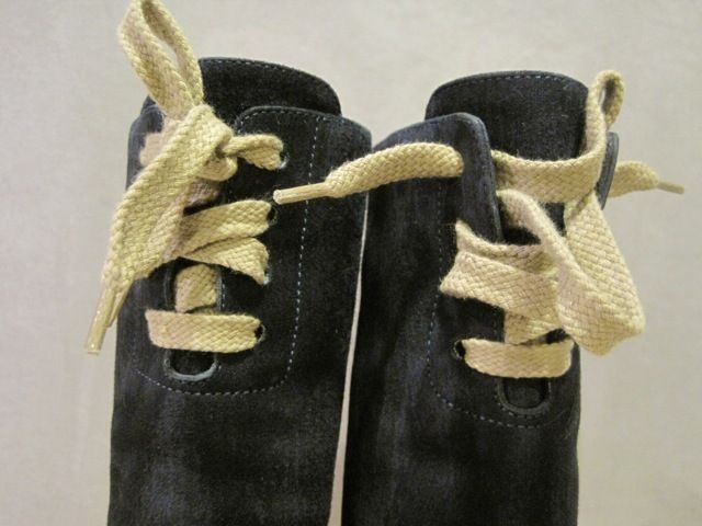 Fendi Navy Corduroy Suede Boots Booties Shoes 38.5 8.5  