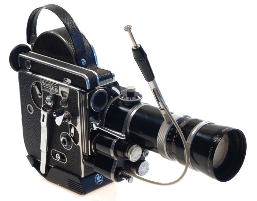 BOLEX H16 REFLEX MOVIE FILM CAMERA VARIO SWITAR 2.5 f=18 86mm OE ZOOM 