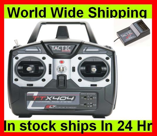 Tactic TTX404 4 Channel 2.4GHz Tx W/ TR624 6CH Receiver  