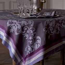 PRETTY YVES DELORME DIONYSOS LINEN/COTTON TABLECLOTH  