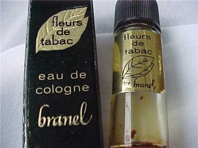 Vintage Fleurs De Tabac Perfume Bottle & Box   by Branel2 1/2 tall 