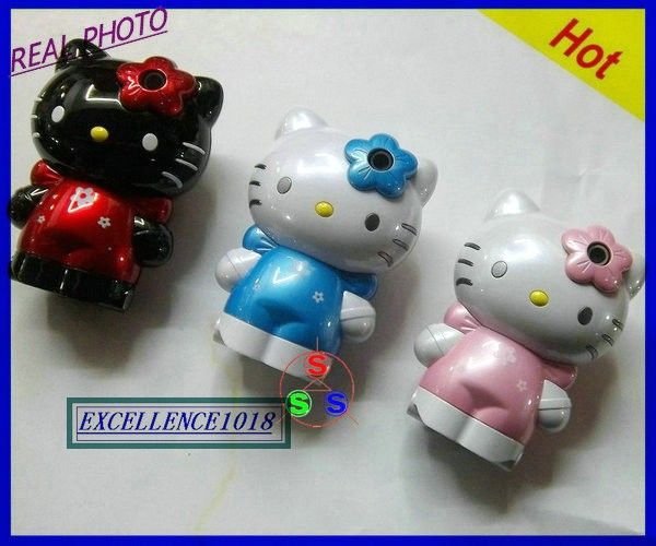 UNLOCKED HELLO KITTY C16 FLIP CELL PHONE CAMERA  MP4  