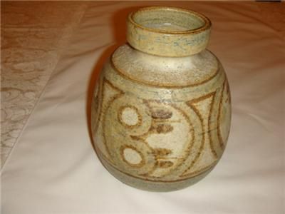 Gorgeous Mod Art Pottery Soholm Stenjo Denmark Vase WOW  