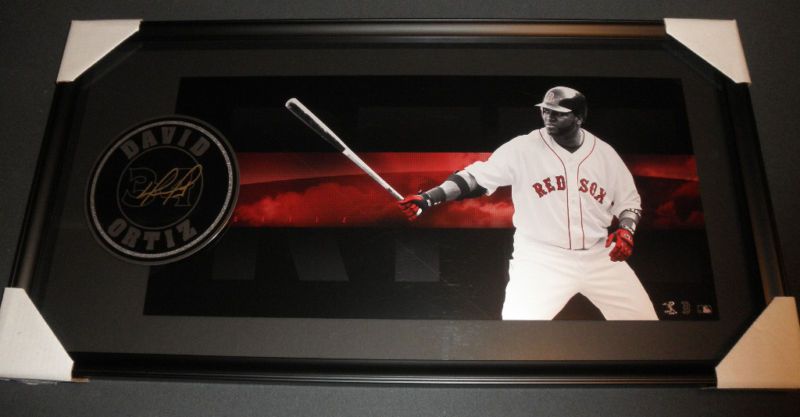 David Ortiz Big Papi HAND SIGNED AUTO Boston Redsox 18X34 Filmstrip 