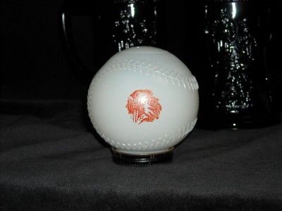   Baseball Bank from 1950s, Mobils Pegasus Logo & Cleveland Indians